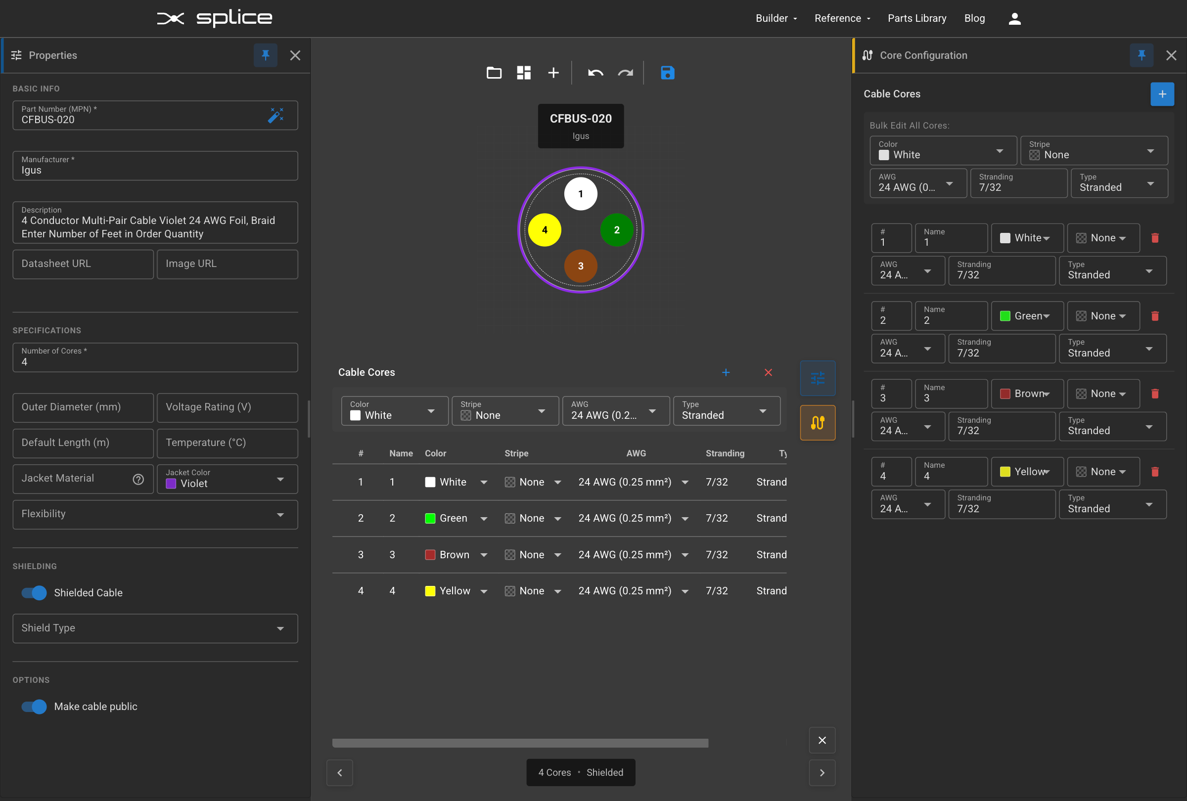 Cable Creator Interface