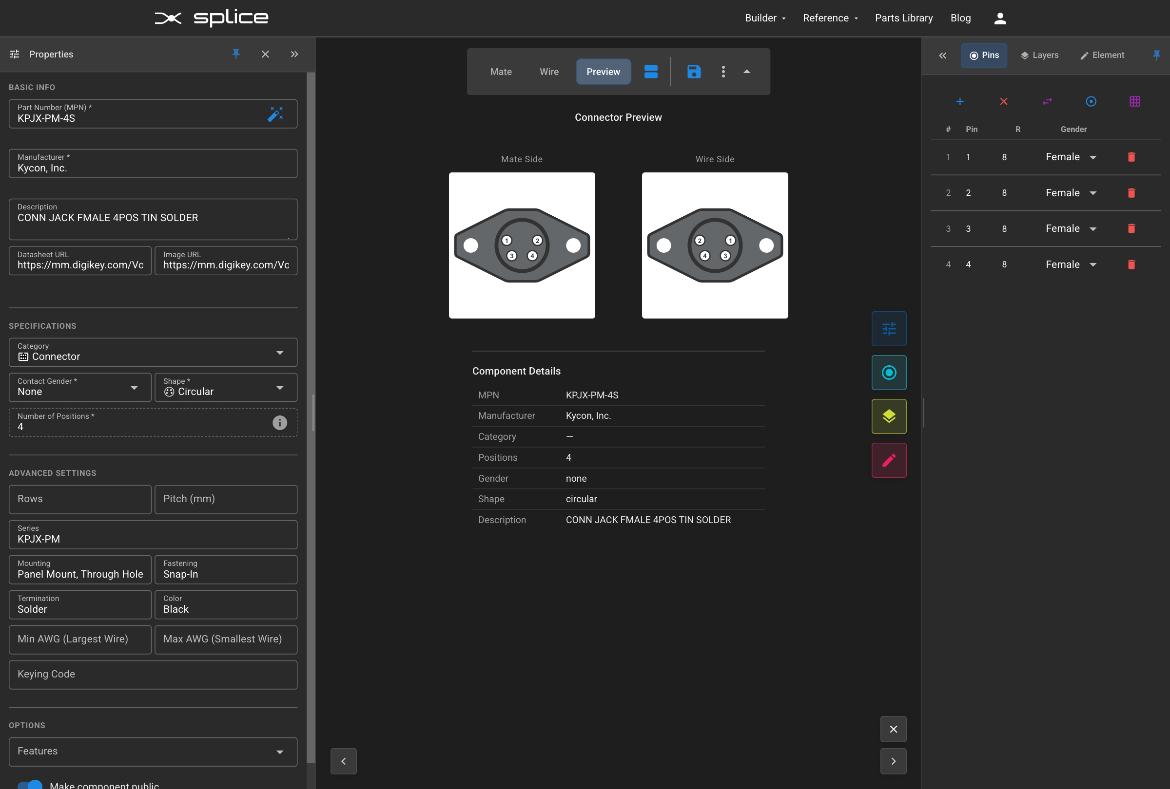 Adding connector properties