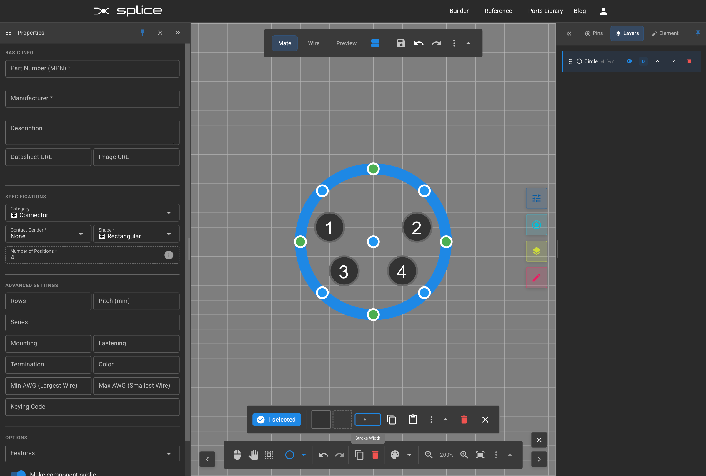 Adjusting stroke thickness
